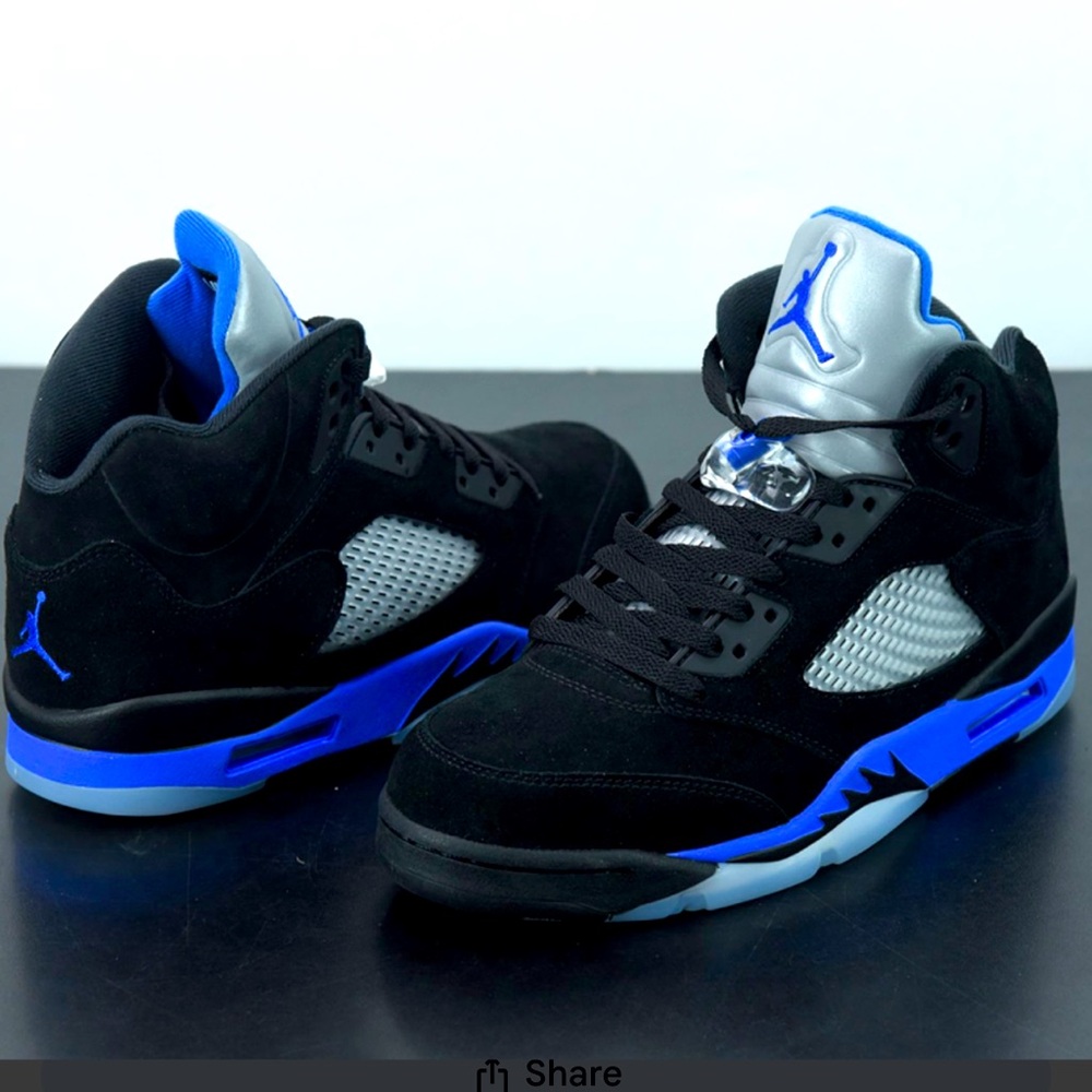 Size 12 Air Jordan 5 Racer Blue